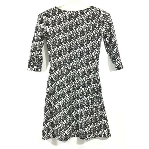 41 Hawthorn Stitch Fix / Arava Knit Pockets Skater Dress / Black White / Size XS - Picture 3 of 4